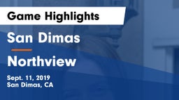 San Dimas  vs Northview Game Highlights - Sept. 11, 2019