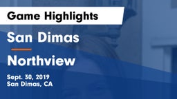San Dimas  vs Northview Game Highlights - Sept. 30, 2019