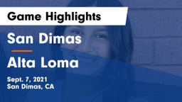 San Dimas  vs Alta Loma  Game Highlights - Sept. 7, 2021