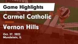 Carmel Catholic  vs Vernon Hills  Game Highlights - Oct. 27, 2022