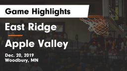 East Ridge  vs Apple Valley  Game Highlights - Dec. 20, 2019