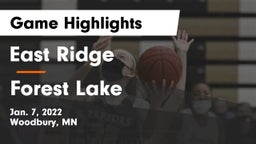 East Ridge  vs Forest Lake  Game Highlights - Jan. 7, 2022