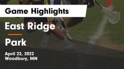 East Ridge  vs Park  Game Highlights - April 22, 2022