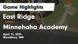 East Ridge  vs Minnehaha Academy Game Highlights - April 13, 2023