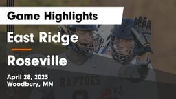 East Ridge  vs Roseville  Game Highlights - April 28, 2023
