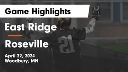 East Ridge  vs Roseville  Game Highlights - April 22, 2024