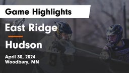 East Ridge  vs Hudson  Game Highlights - April 30, 2024