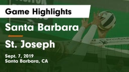 Santa Barbara  vs St. Joseph  Game Highlights - Sept. 7, 2019