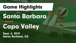Santa Barbara  vs Capo Valley  Game Highlights - Sept. 6, 2019