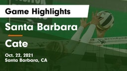 Santa Barbara  vs Cate  Game Highlights - Oct. 22, 2021