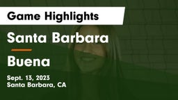 Santa Barbara  vs Buena Game Highlights - Sept. 13, 2023