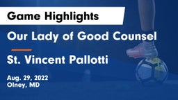 Our Lady of Good Counsel  vs St. Vincent Pallotti  Game Highlights - Aug. 29, 2022