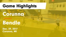 Corunna  vs Bendle  Game Highlights - Dec. 29, 2017