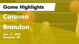 Corunna  vs Brandon  Game Highlights - Jan. 17, 2020