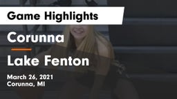 Corunna  vs Lake Fenton  Game Highlights - March 26, 2021