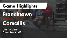 Frenchtown  vs Corvallis  Game Highlights - Oct. 19, 2023