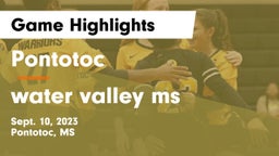 Pontotoc  vs water valley ms Game Highlights - Sept. 10, 2023