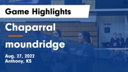 Chaparral  vs moundridge Game Highlights - Aug. 27, 2022