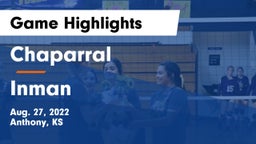 Chaparral  vs Inman  Game Highlights - Aug. 27, 2022