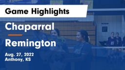 Chaparral  vs Remington  Game Highlights - Aug. 27, 2022