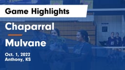 Chaparral  vs Mulvane  Game Highlights - Oct. 1, 2022
