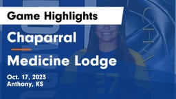 Chaparral  vs Medicine Lodge Game Highlights - Oct. 17, 2023
