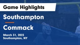 Southampton  vs Commack  Game Highlights - March 31, 2023
