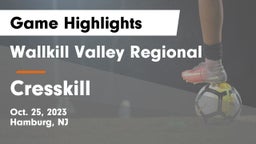 Wallkill Valley Regional  vs Cresskill Game Highlights - Oct. 25, 2023