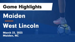 Maiden  vs West Lincoln Game Highlights - March 23, 2023