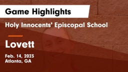 Holy Innocents' Episcopal School vs Lovett  Game Highlights - Feb. 14, 2023