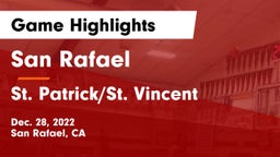 San Rafael  vs St. Patrick/St. Vincent  Game Highlights - Dec. 28, 2022