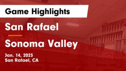 San Rafael  vs Sonoma Valley  Game Highlights - Jan. 14, 2023
