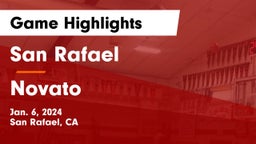 San Rafael  vs Novato  Game Highlights - Jan. 6, 2024