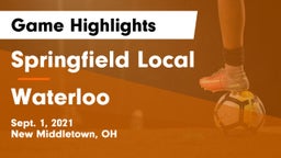 Springfield Local  vs Waterloo Game Highlights - Sept. 1, 2021