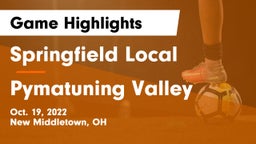 Springfield Local  vs Pymatuning Valley  Game Highlights - Oct. 19, 2022