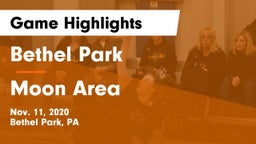 Bethel Park  vs Moon Area  Game Highlights - Nov. 11, 2020