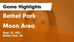 Bethel Park  vs Moon Area  Game Highlights - Sept. 23, 2021