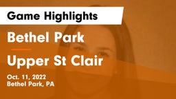 Bethel Park  vs Upper St Clair Game Highlights - Oct. 11, 2022