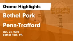 Bethel Park  vs Penn-Trafford  Game Highlights - Oct. 24, 2023