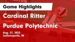 Cardinal Ritter  vs Purdue Polytechnic  Game Highlights - Aug. 27, 2022