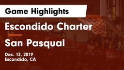 Escondido Charter  vs San Pasqual  Game Highlights - Dec. 13, 2019