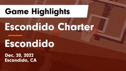Escondido Charter  vs Escondido  Game Highlights - Dec. 20, 2022