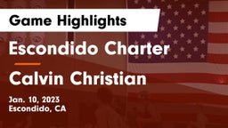 Escondido Charter  vs Calvin Christian Game Highlights - Jan. 10, 2023