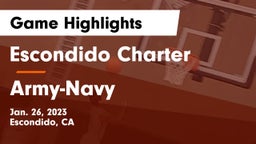 Escondido Charter  vs Army-Navy  Game Highlights - Jan. 26, 2023
