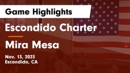Escondido Charter  vs Mira Mesa  Game Highlights - Nov. 13, 2023