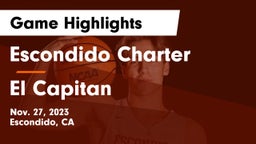 Escondido Charter  vs El Capitan  Game Highlights - Nov. 27, 2023