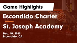 Escondido Charter  vs St. Joseph Academy Game Highlights - Dec. 10, 2019