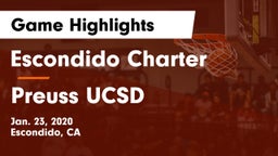 Escondido Charter  vs Preuss UCSD Game Highlights - Jan. 23, 2020
