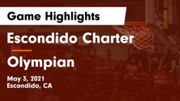 Escondido Charter  vs Olympian  Game Highlights - May 3, 2021