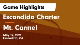 Escondido Charter  vs Mt. Carmel   Game Highlights - May 12, 2021